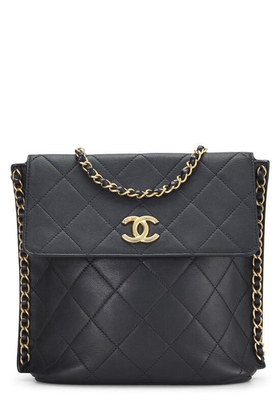 Chanel Black Calfskin Chain Flap Bag Q6B4P43PKB000