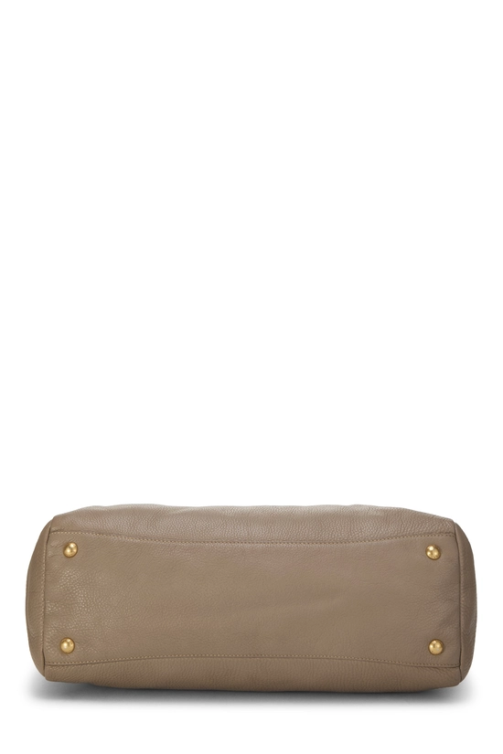 Grey Vitello Daino Boston Bag Large, , large image number 4