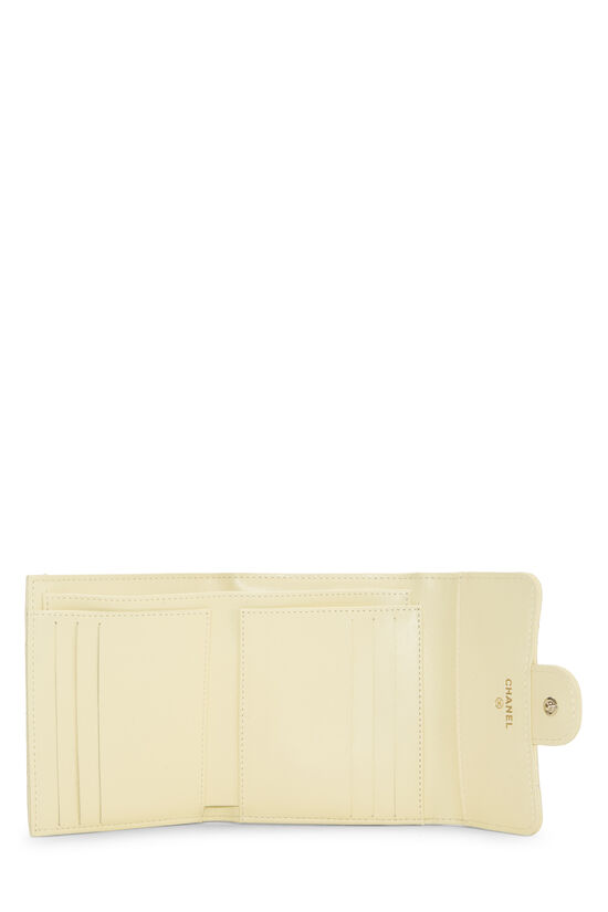 Yellow Caviar Classic Flap Compact Wallet, , large image number 3