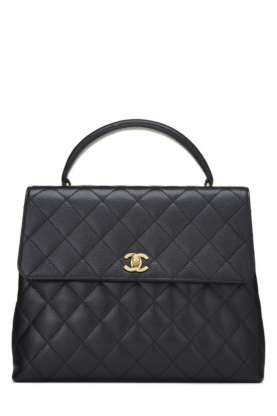 Black Quilted Caviar Kelly Jumbo, , large image number 0