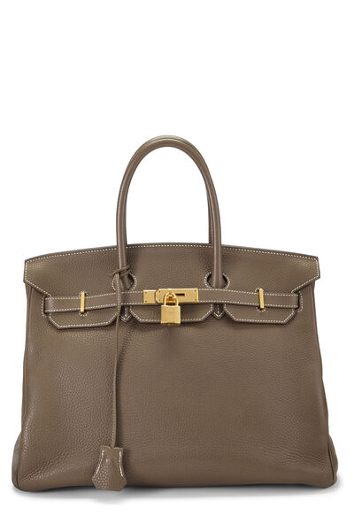 Etoupe Clemence Birkin 35