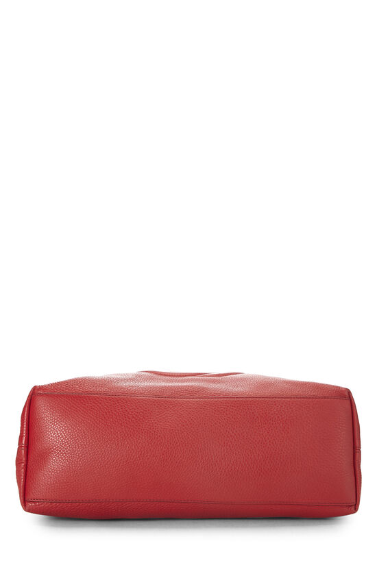 Red Leather Soho Chain Tote, , large image number 4