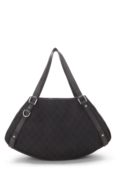 Gucci Brown GG Denim Abbey Tote