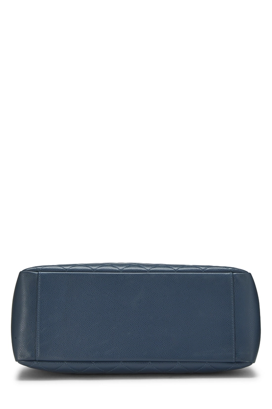Blue Quilted Caviar Grand Shopping Tote (GST), , large image number 4