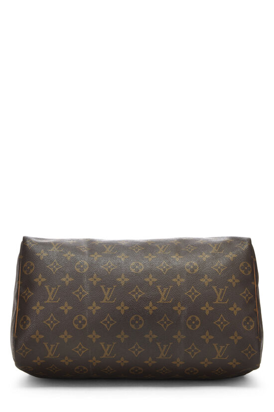 LOUIS VUITTON 35 SPEEDY BAG, with monogram coated canvas and
