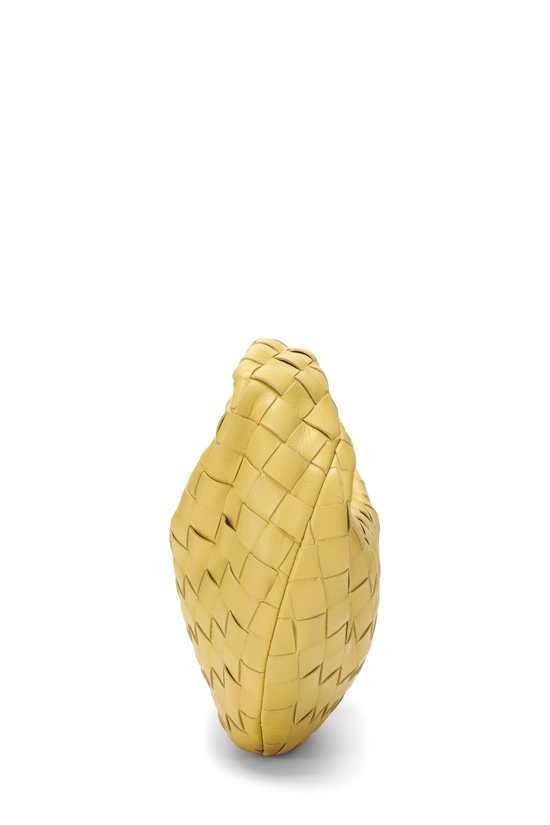 Yellow Intrecciato Leather Jodie Mini, , large image number 2