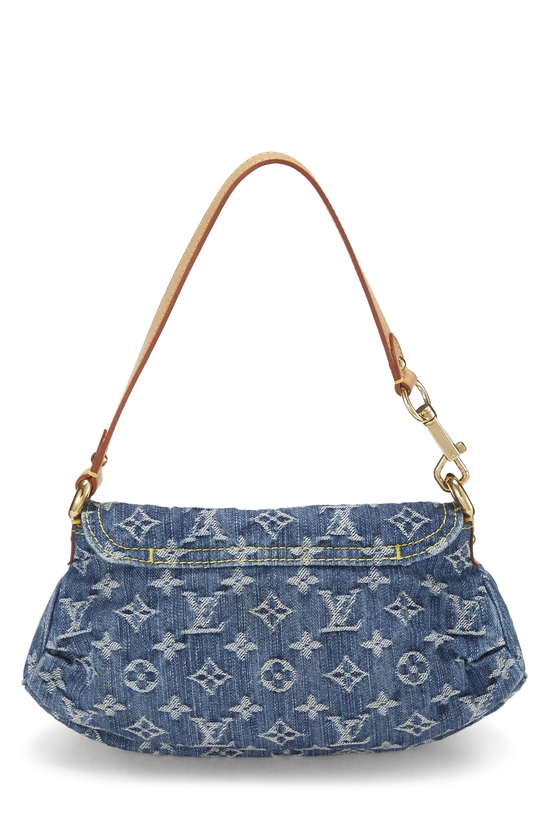 Blue Monogram Denim Pleaty Mini, , large image number 3