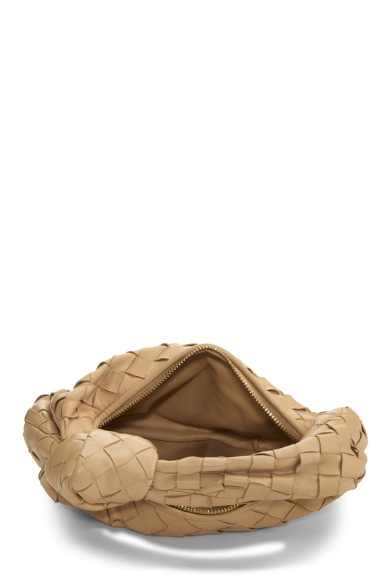 Beige Intrecciato Leather Jodie Mini, , large image number 5