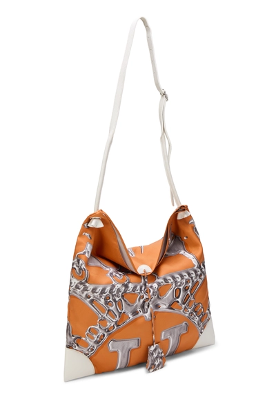 Hermès Orange & Multicolor Silk Silky City MM — photo 2