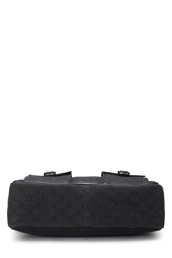 Black GG Canvas Abbey Pocket Tote, , large image number 4