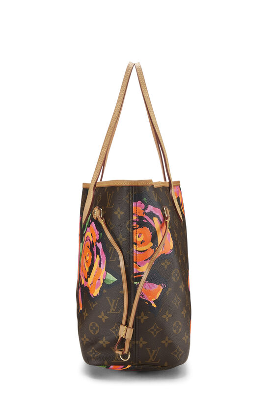 Stephen Sprouse x Louis Vuitton Monogram Canvas Roses Neverfull MM 