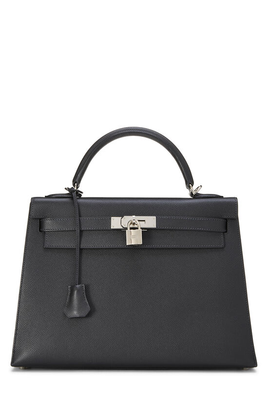 Black Epsom Kelly Sellier 32, , large image number 0