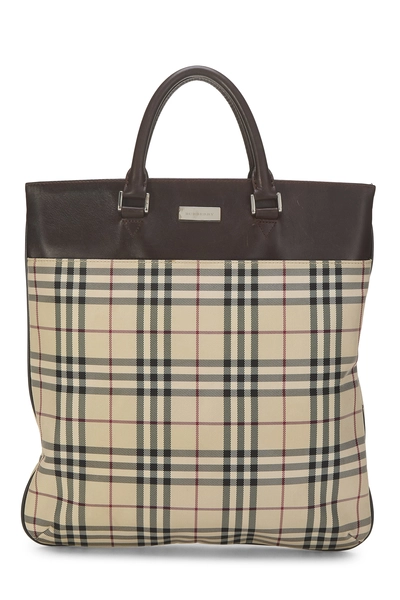 Burberry Brown Nylon Tote Large