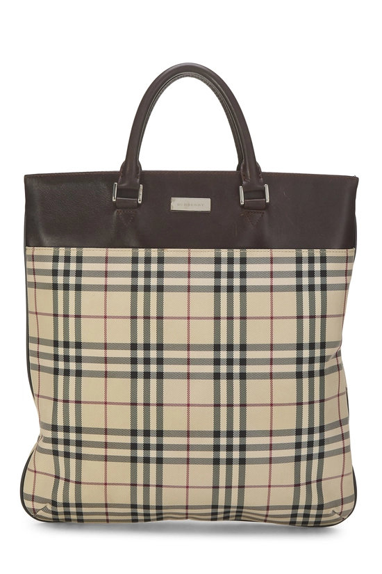Brown Nylon Tote Large, , large image number 0