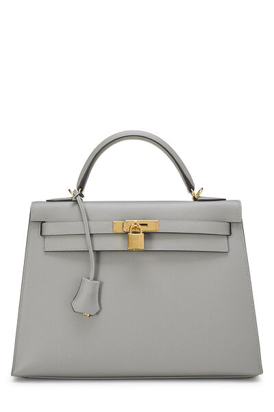 Gris Mouette Epsom Kelly Sellier 28