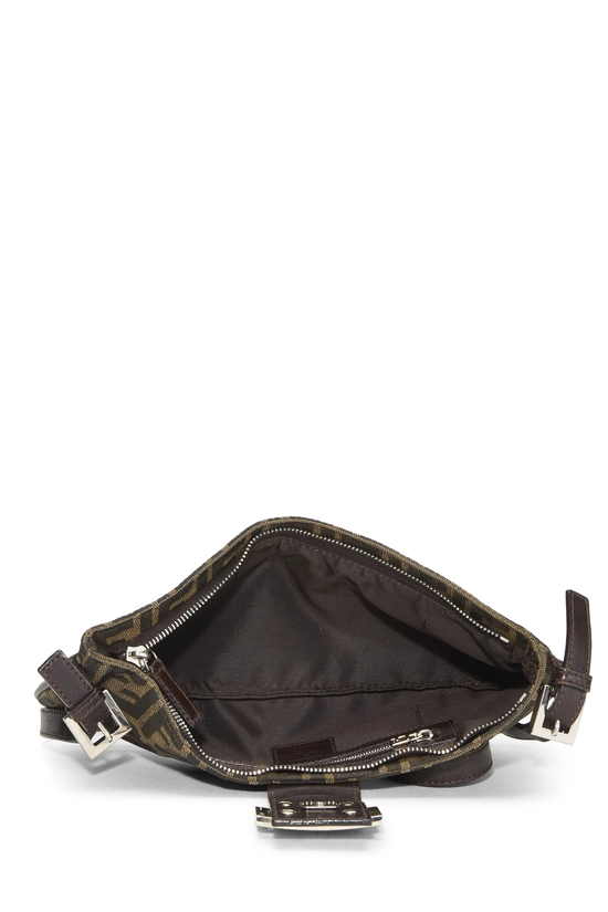 Brown Zucca Canvas Shoulder Bag, , large image number 5