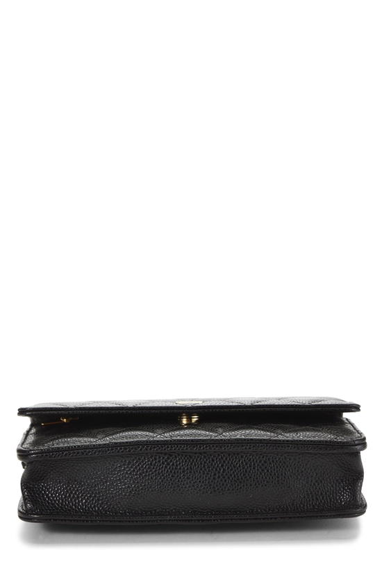 Black Caviar Classic Quilted Wallet On Chain (WOC), , large image number 4