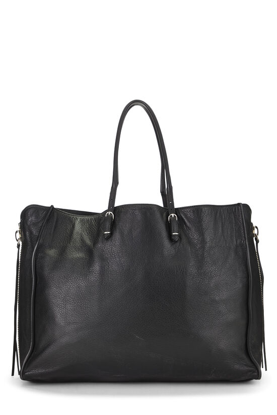 Black Calfskin Papier A4 Zip Around Tote, , large image number 3