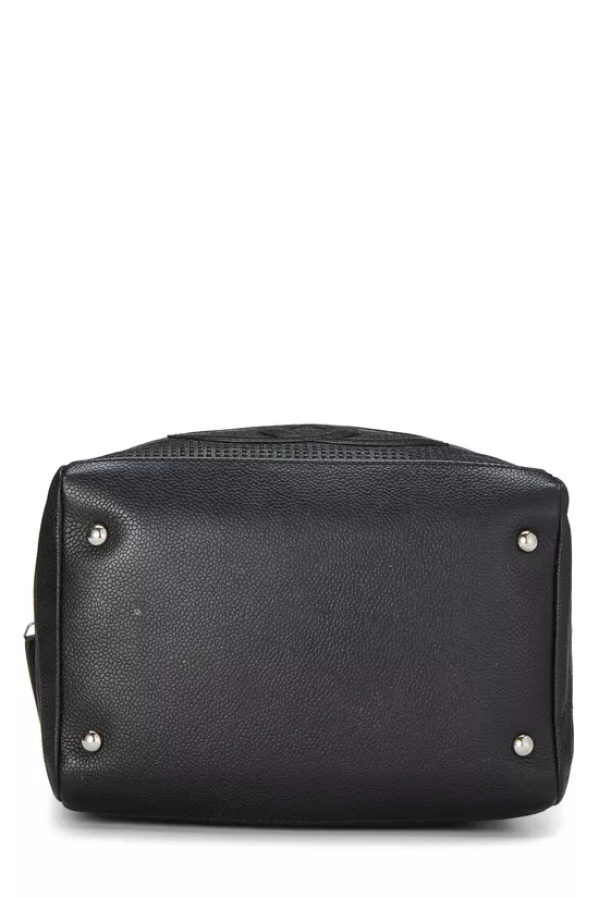 Black Caviar Perforated 'CC' Handbag Small, , large image number 4