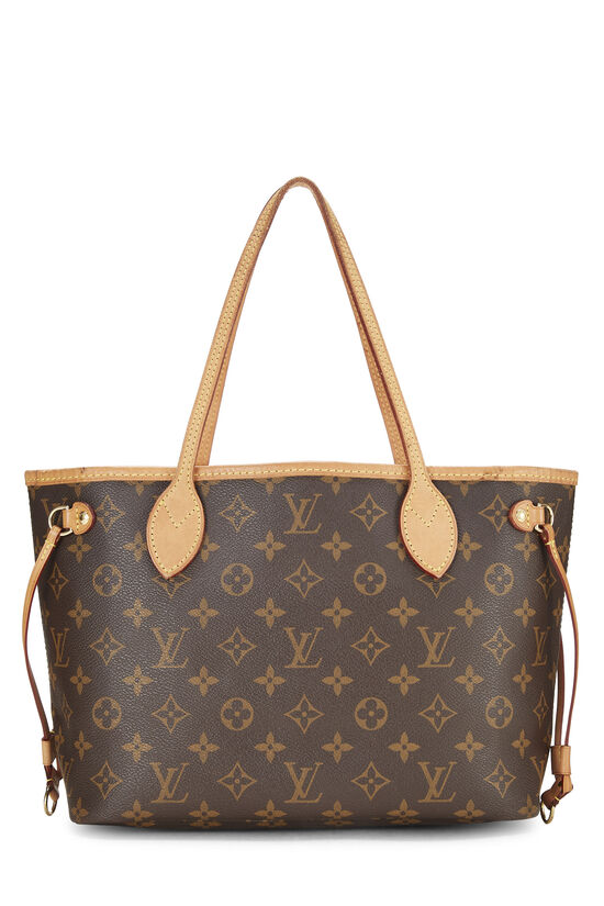 Louis Vuitton Neverfull Pink Interior Tote MM Brown Canvas for