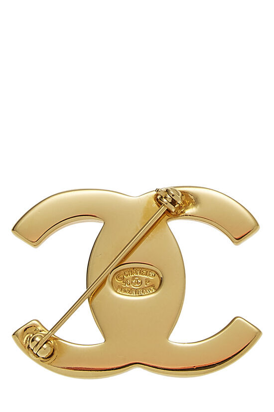 Gold 'CC' Turnlock Pin Large, , large image number 1