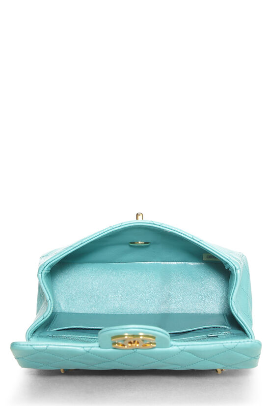 Blue Lambskin Handbag Mini, , large image number 5