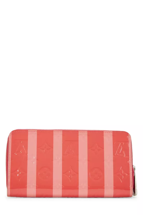 Pink Rayures Monogram Vernis Zippy, , large image number 2