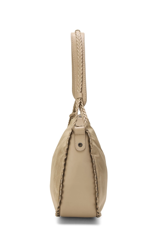 Beige Trotter Nylon Hobo, , large image number 2