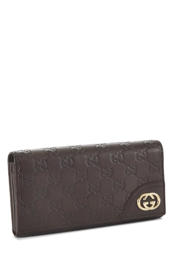 Brown Guccissima Britt Continental Wallet, , large image number 1