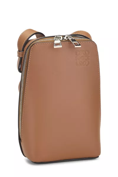 Brown Calfskin Boxbag, , large