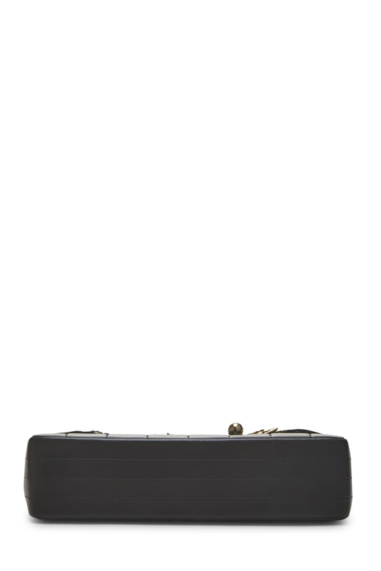Black Lambskin Chocolate Bar Lucky Charms Flap Bag, , large image number 4