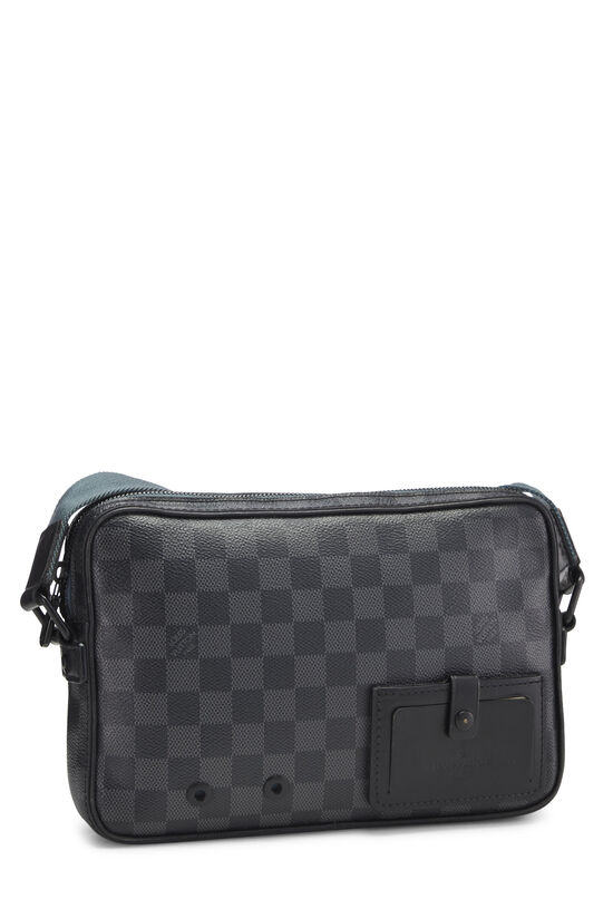 LOUIS VUITTON Louis Vuitton Alpha Messenger Shoulder Bag N40188 Damier  Graphite Canvas Leather Black