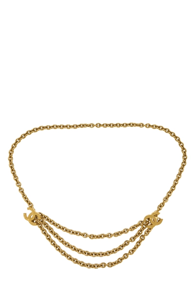 Gold 'CC' Chain Belt 3