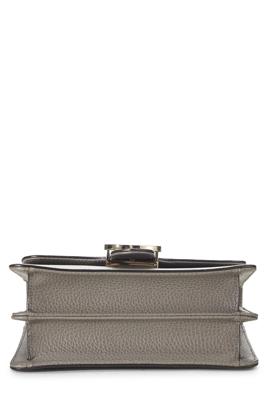 Grey Leather Interlocking Crossbody, , large image number 4