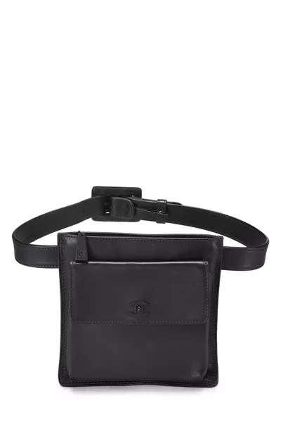 Chanel Black Calfskin Waist Pouch