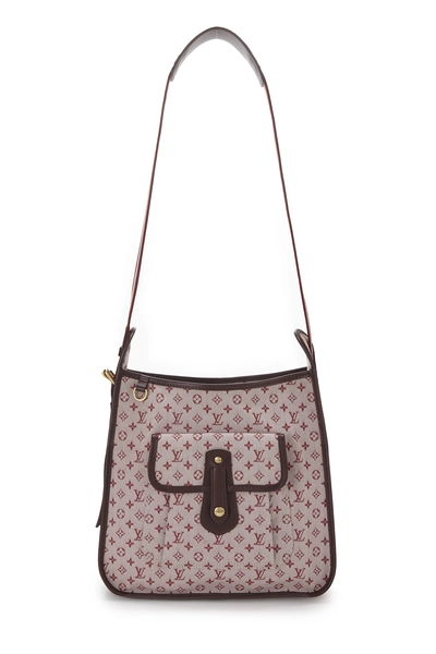Louis Vuitton Burgundy Monogram Mini Lin Besace Mary Kate