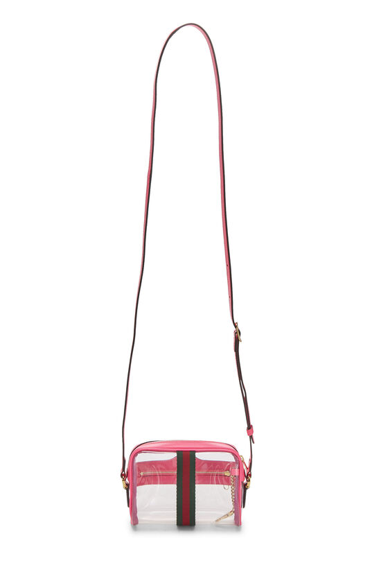 Pink & Clear Vinyl Web Ophidia Crossbody Mini, , large image number 3