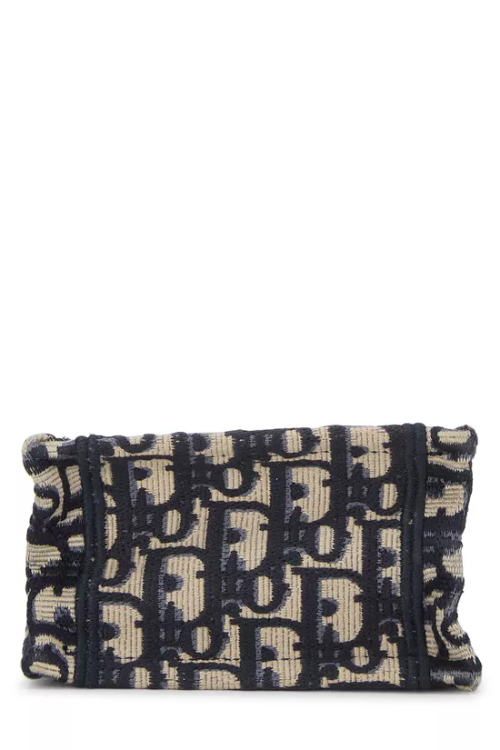 Navy Oblique Canvas Book Tote Phone Bag Mini, , large image number 4