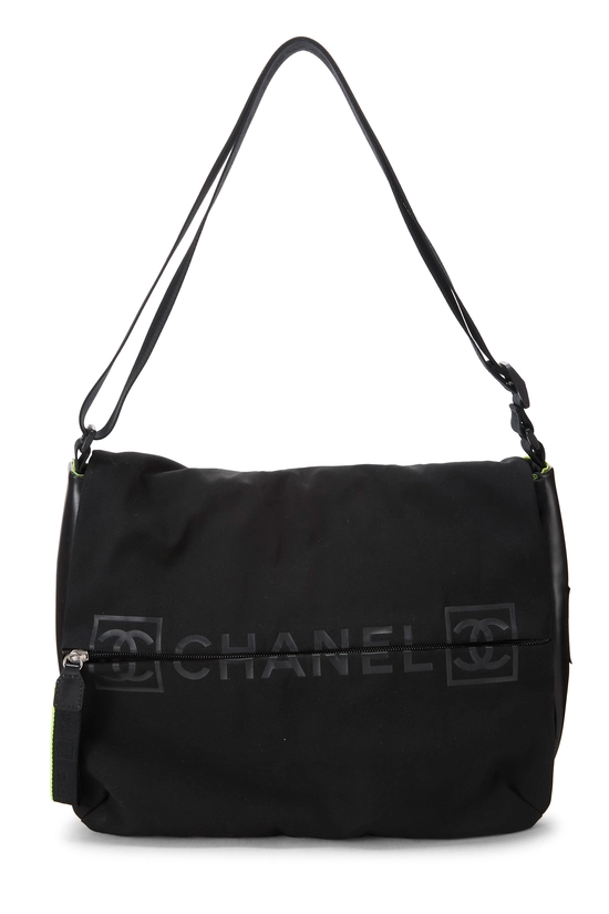 Black Nylon Sportline Messenger, , large image number 0