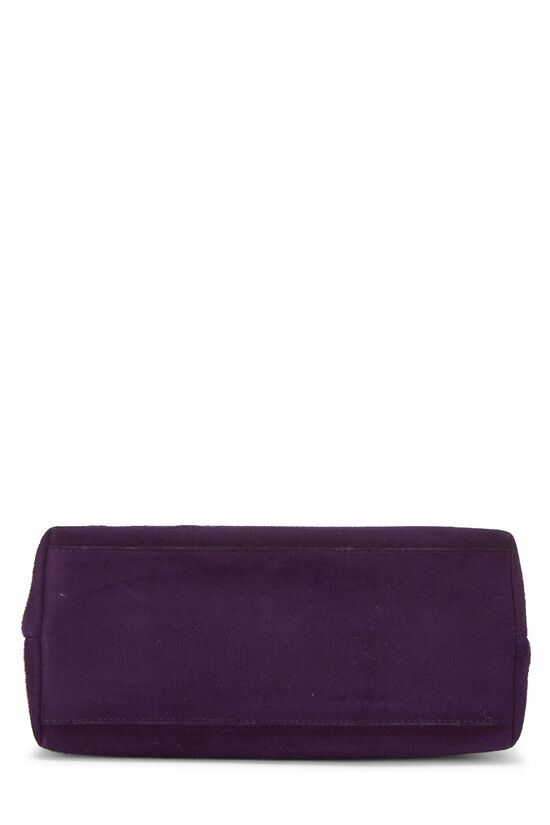 Purple Suede Kiss Lock Mini Bag, , large image number 4