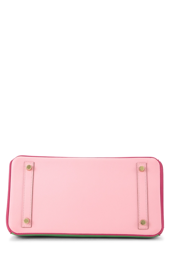 Rose Confetti, Rose Tyrien, Bambou Epsom Horseshoe Birkin 30, , large image number 4