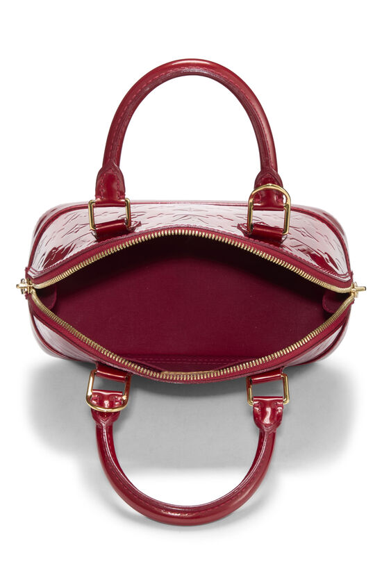 Red Monogram Vernis Rayures Alma BB, , large image number 5