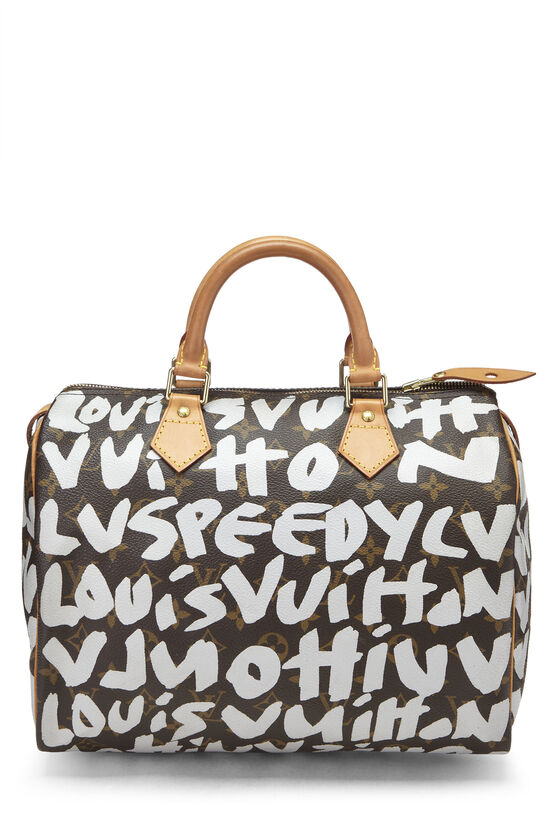 Stephen Sprouse x Louis Vuitton Monogram Grey Graffiti Speedy 30  QJB0FZ2TEB043