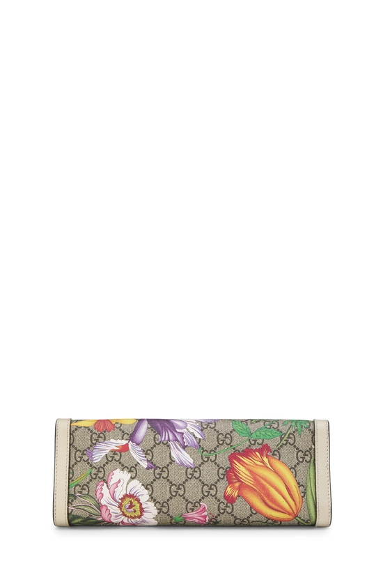 White GG Supreme Flora Padlock Tote Small, , large image number 4