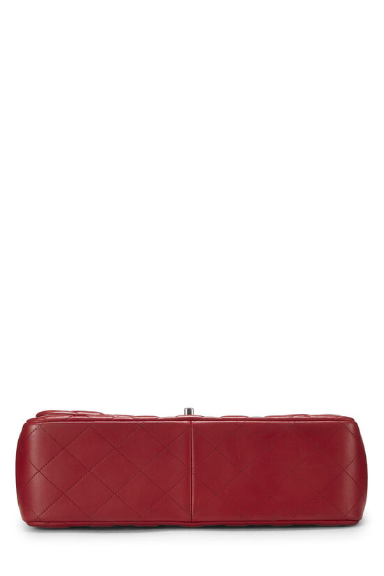 Red Quilted Lambskin New Classic Flap Jumbo, , large image number 4