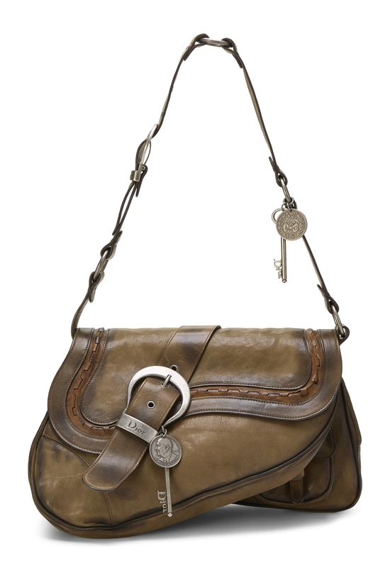 Brown Leather Gaucho Saddle Bag, , large image number 0