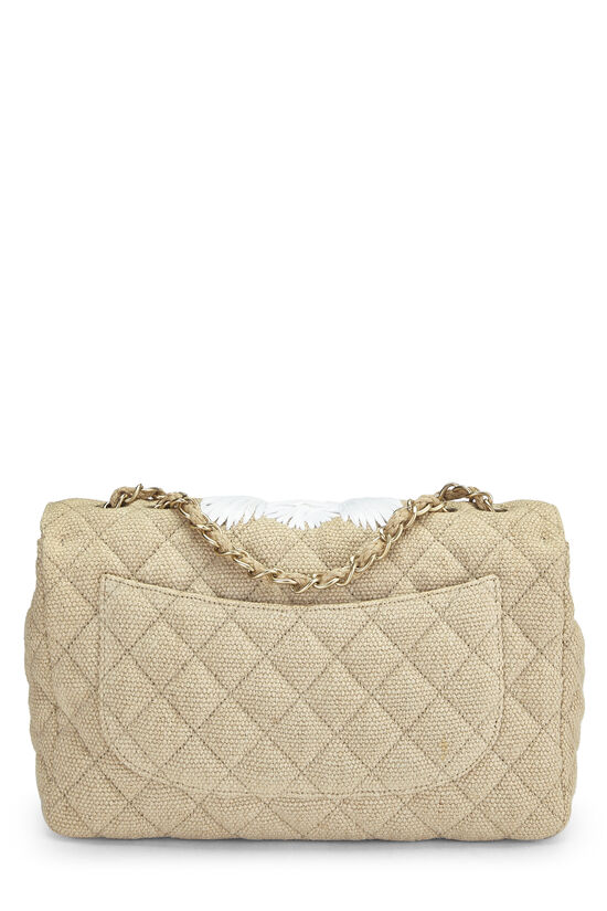 Beige Raffia Country Coco Flap Jumbo, , large image number 3
