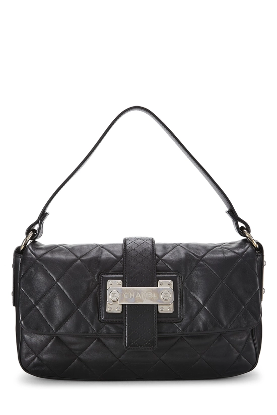 Black Lambskin Paris-Londres Door Latch Flap Bag, , large image number 0