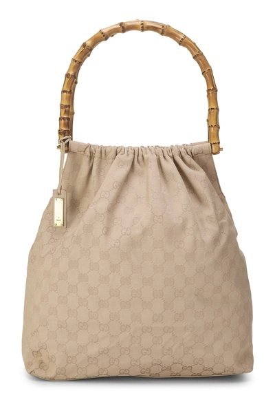 Original GG Canvas Bamboo Tote