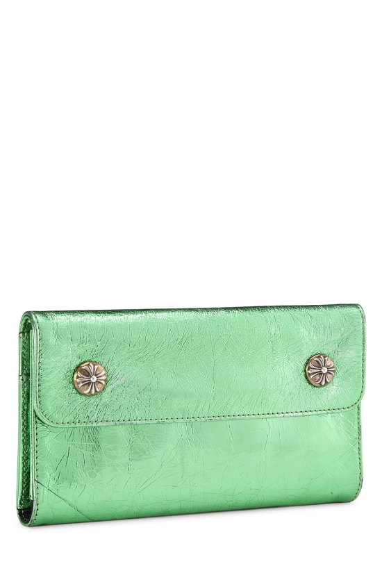 Green Leather Cross Ball Wallet, , large image number 1